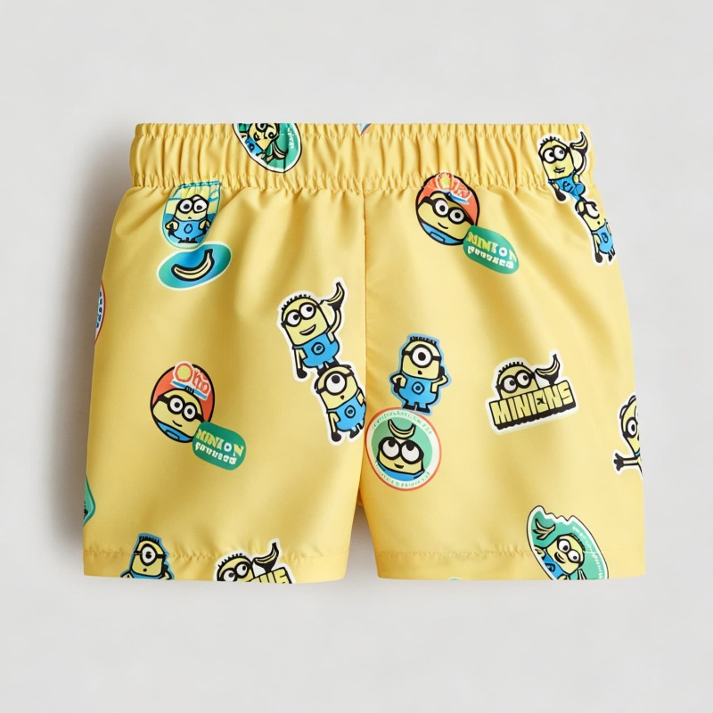 Boys Minions Printed Swim Shor - Trunks Board Surf บทวิจารณ์และราคา