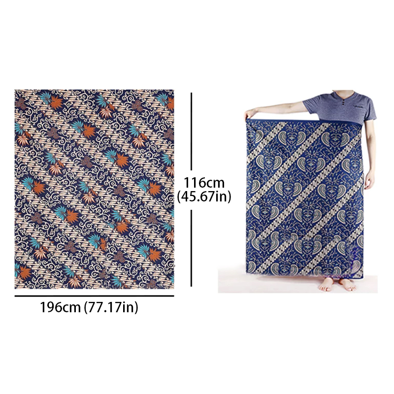 Men Women Batik Sarong Skirt E - Sarong Men Wrap บทวิจารณ์และราคา