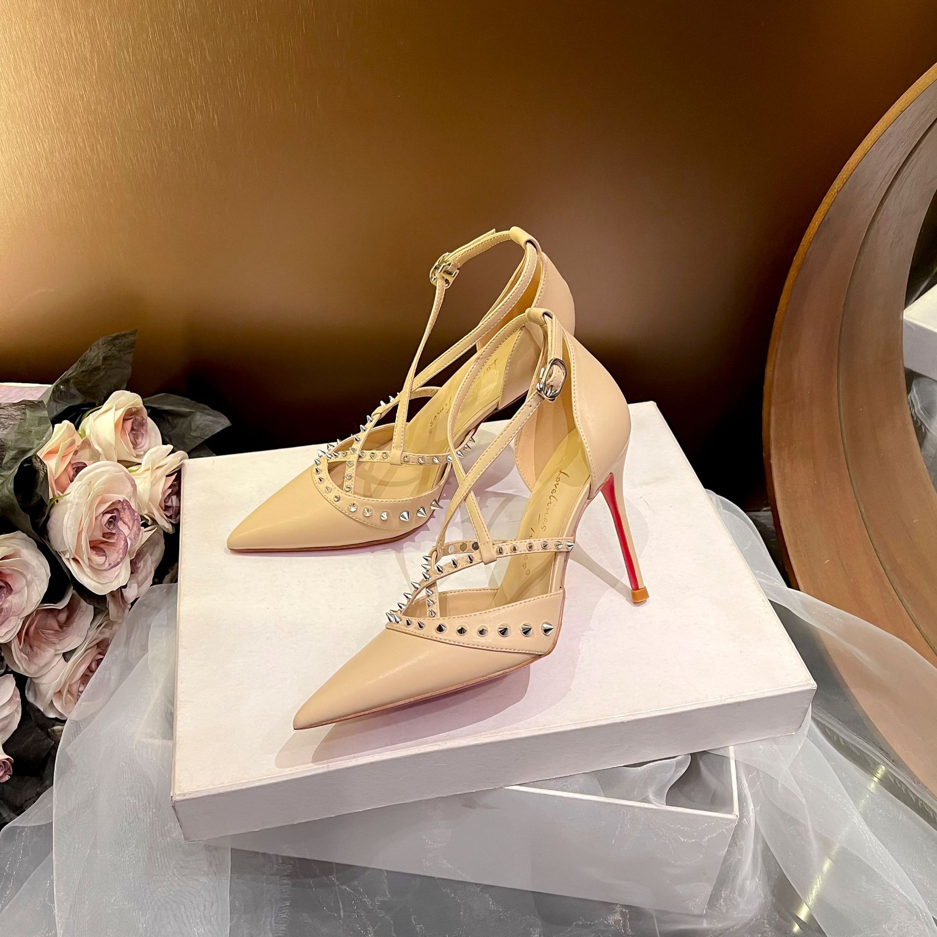 Retro Woman Shoes Sandals Stil - Casual Sandal Leather บทวิจารณ์และราคา