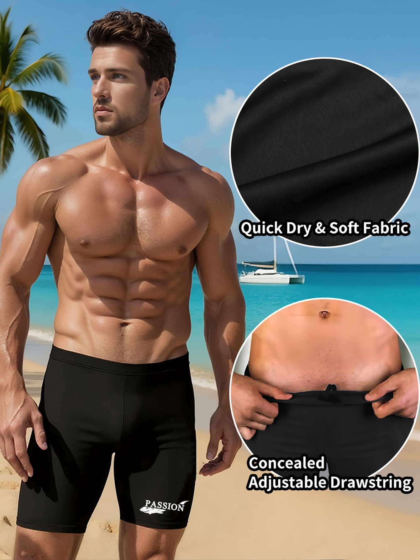 Casual Tight Printed Swim Trun - Swim Trunk Quick Dry บทวิจารณ์และราคา