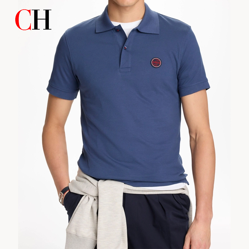 CH Red Accent Circular Rubber  - Polo Shirt Pique บทวิจารณ์และราคา