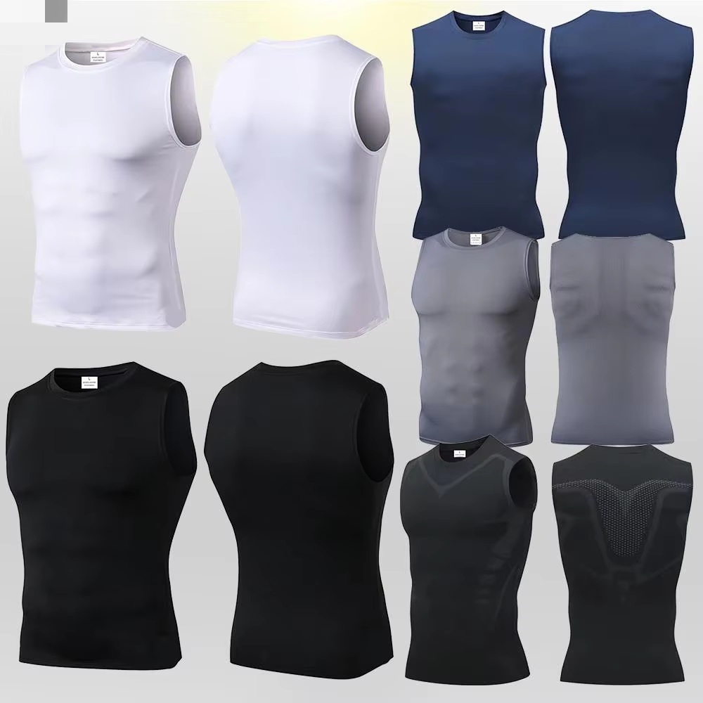 Compression Tank Top Mens Gym  - Tank Top Muscle บทวิจารณ์และราคา