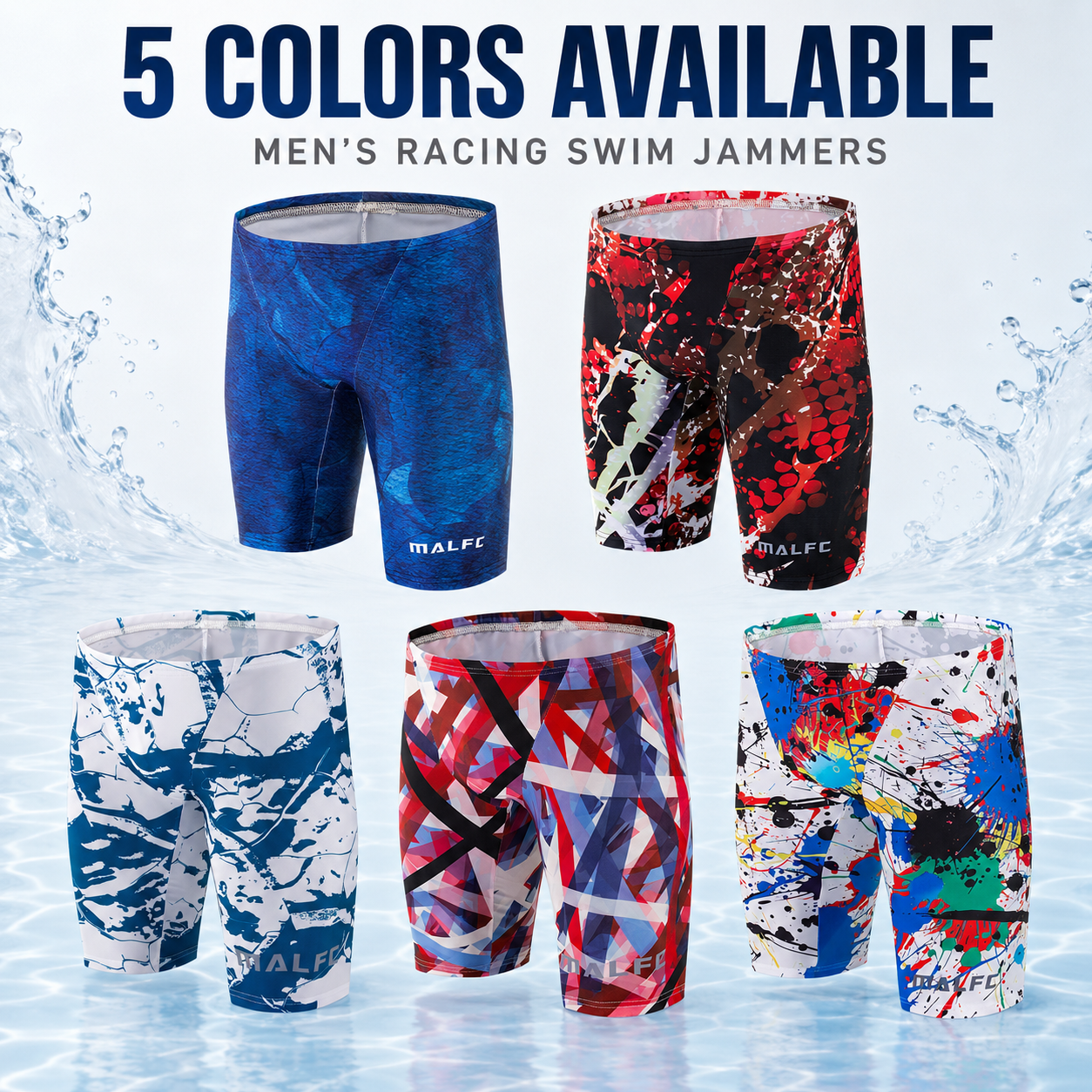 MALFC Summer Men's Swim Jammer - Swim Trunk Quick Dry บทวิจารณ์และราคา