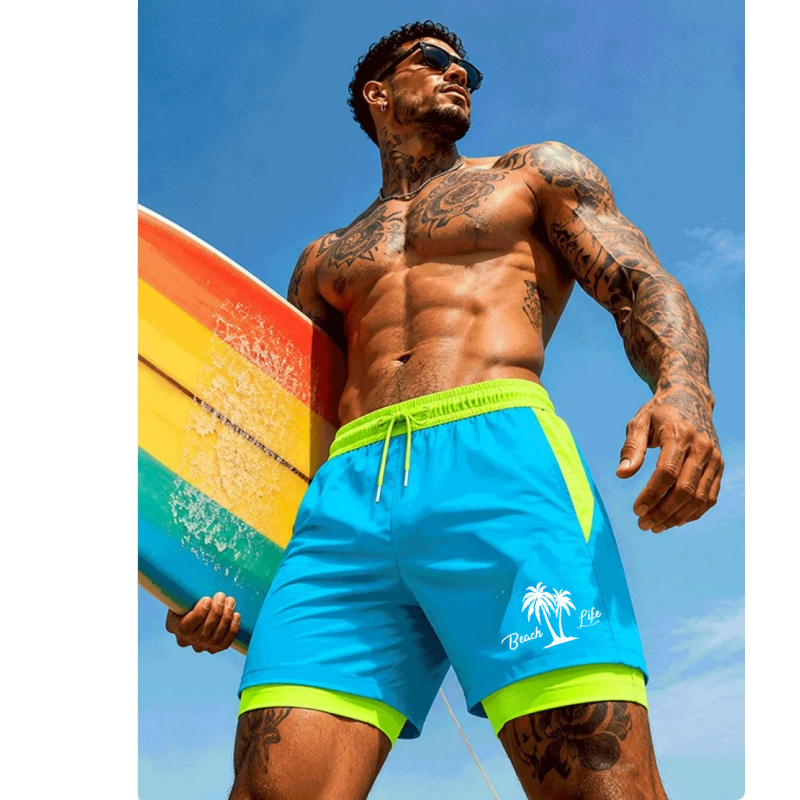 Men'S Swimming Trunks Palm Tre - Trunks Board Surf บทวิจารณ์และราคา