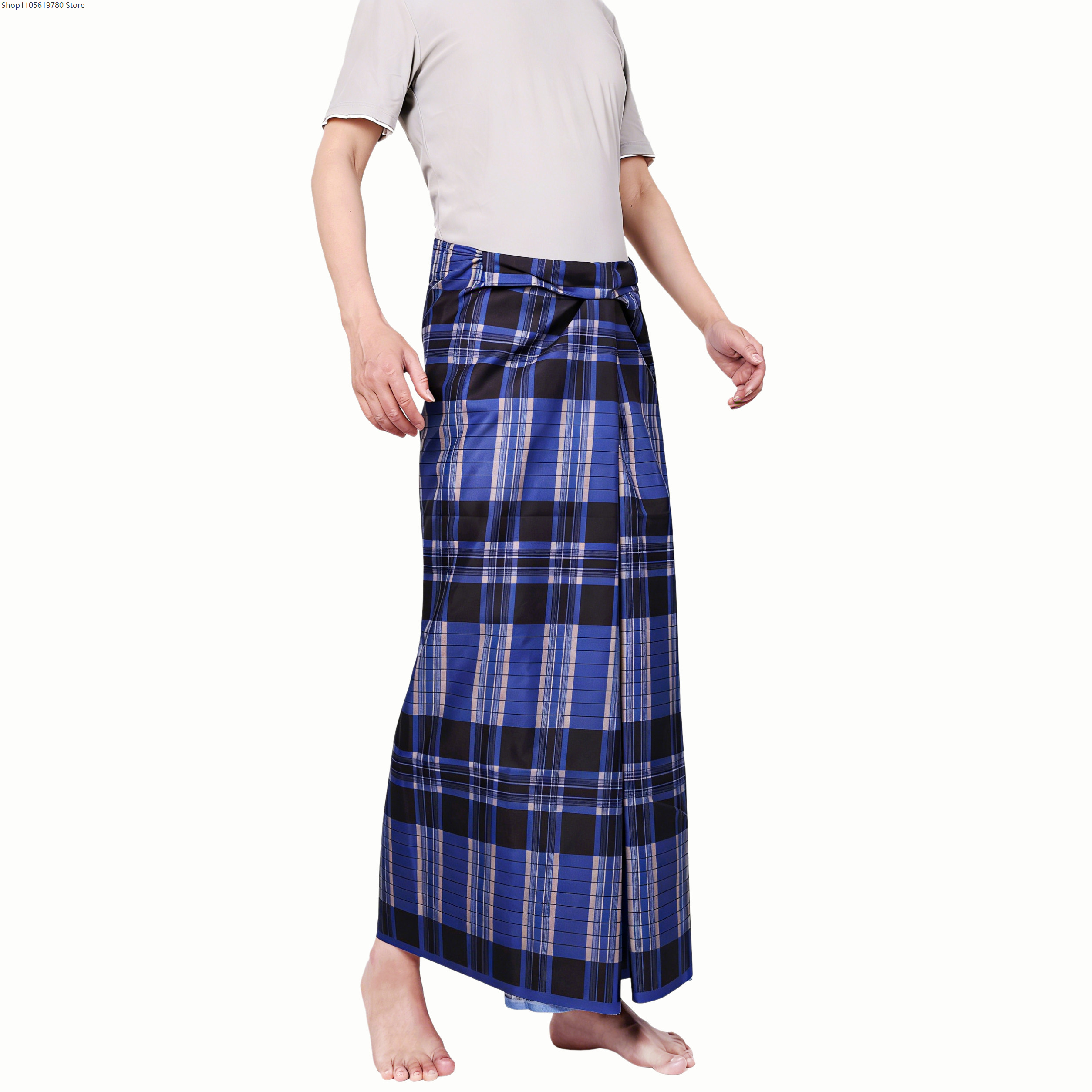 Ethnic Batik Sarong Wrap Skirt - Sarong Men Wrap บทวิจารณ์และราคา