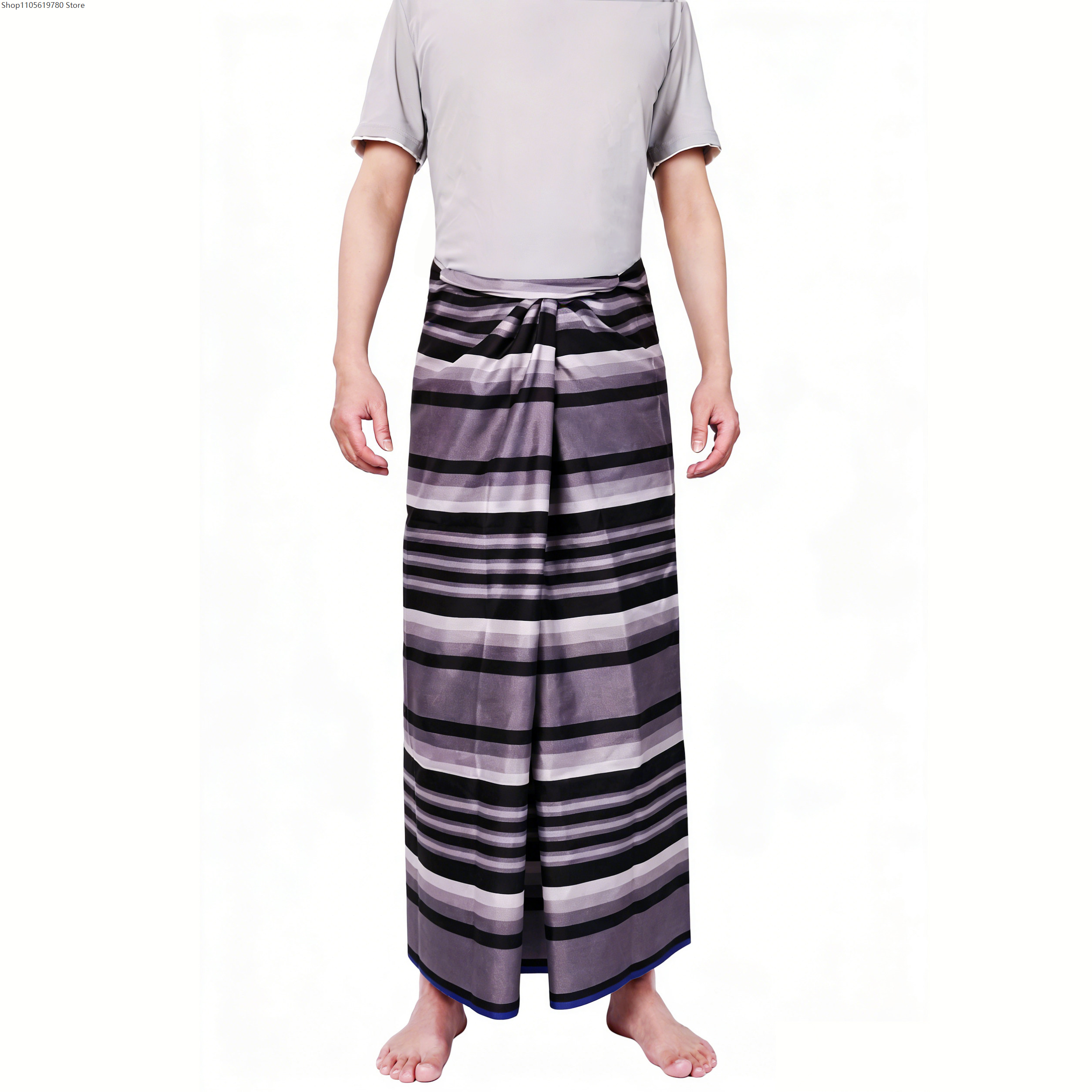 Ethnic Batik Sarong Wrap Skirt - Sarong Men Wrap บทวิจารณ์และราคา