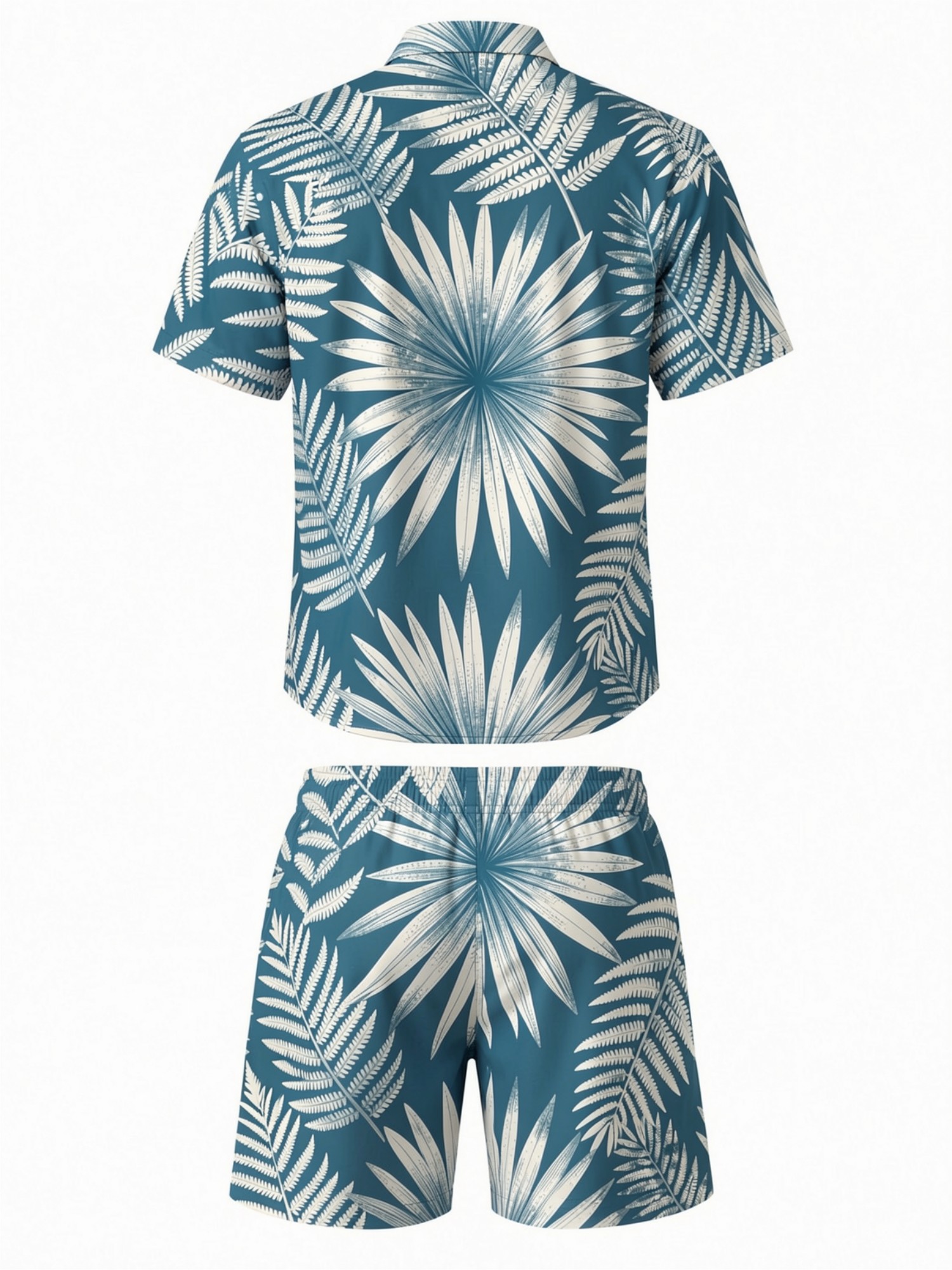 Mens Floral Short Sleeve Shirt - Resort Shirt Floral บทวิจารณ์และราคา