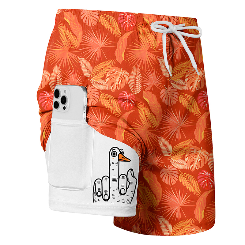 Men's Prank Duck Print Board S - Swim Trunk Quick Dry บทวิจารณ์และราคา