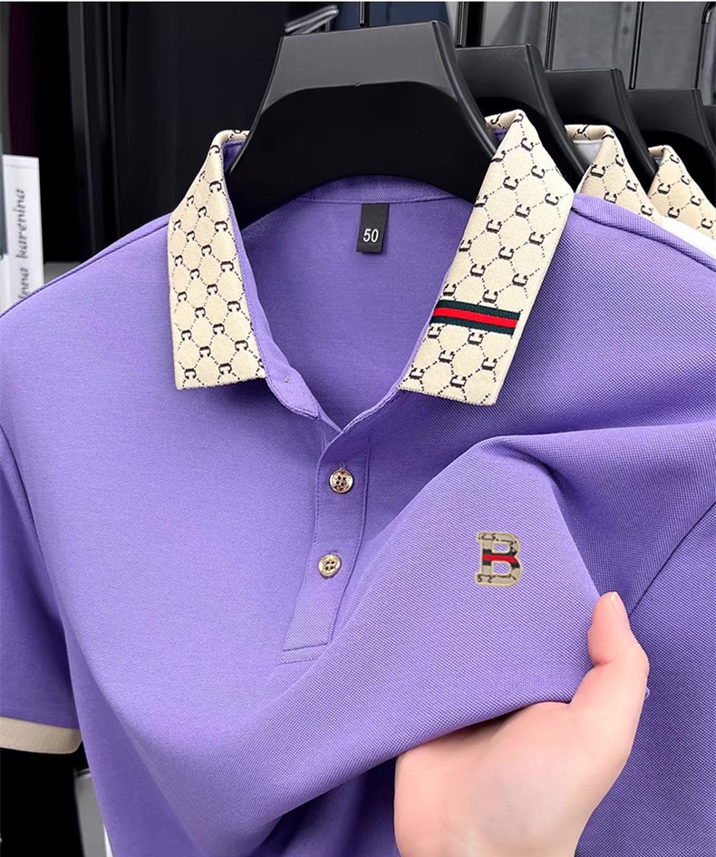Luxury brand B letter embossed - Polo Shirt Pique บทวิจารณ์และราคา