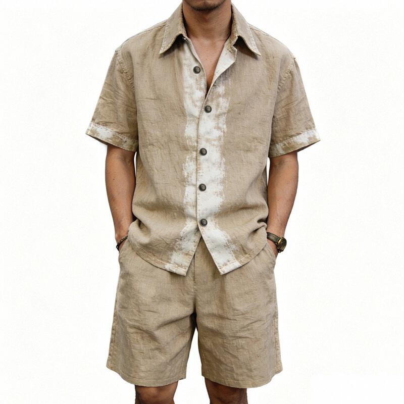 Casual Lightweight Summer Line - Linen Shirt Breathable บทวิจารณ์และราคา