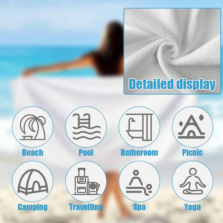 Super Absorbent Quick-Drying 2 - Beach Towel Large บทวิจารณ์และราคา