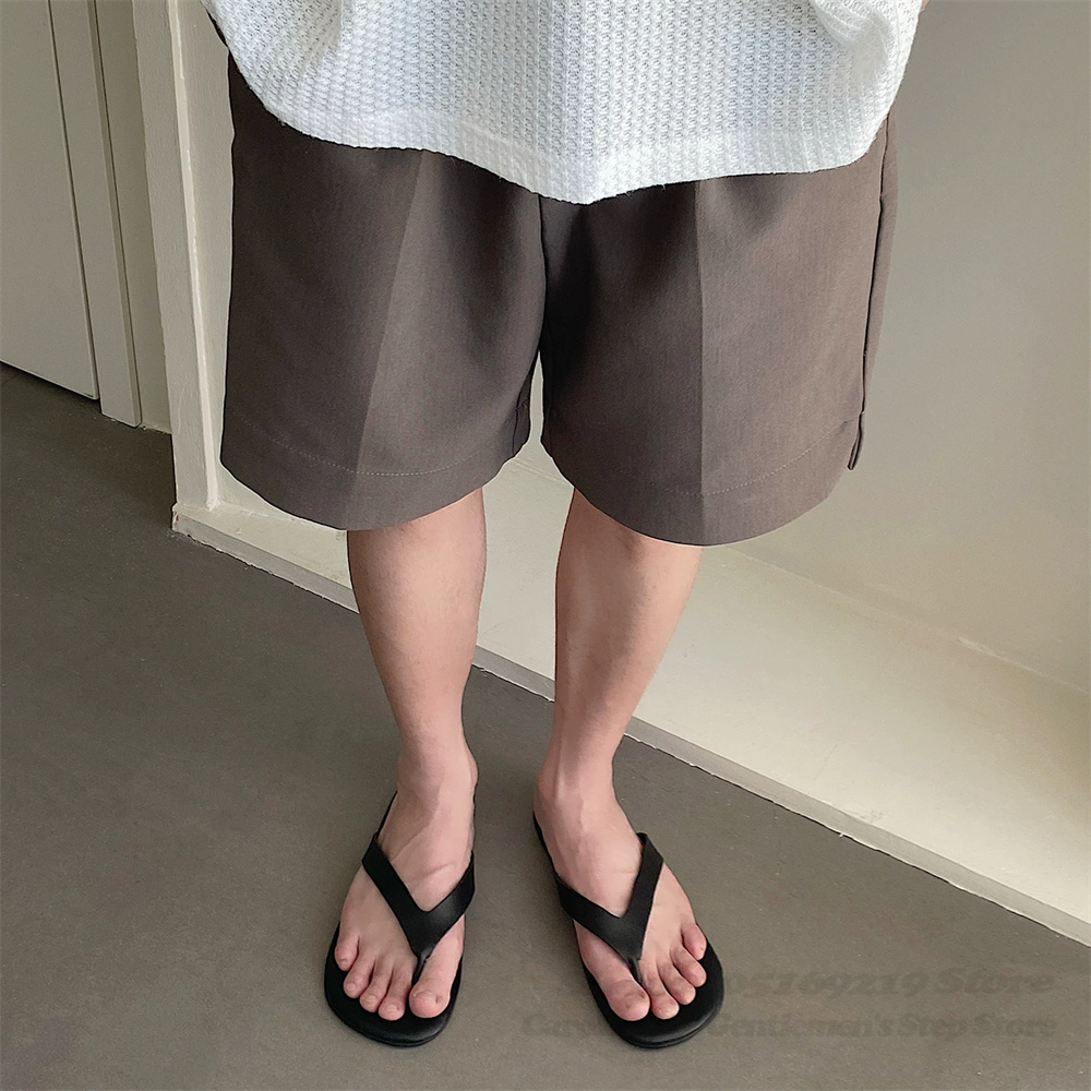 Vintage Style Cow Suede Clip O - Flip Flop Leather Men บทวิจารณ์และราคา
