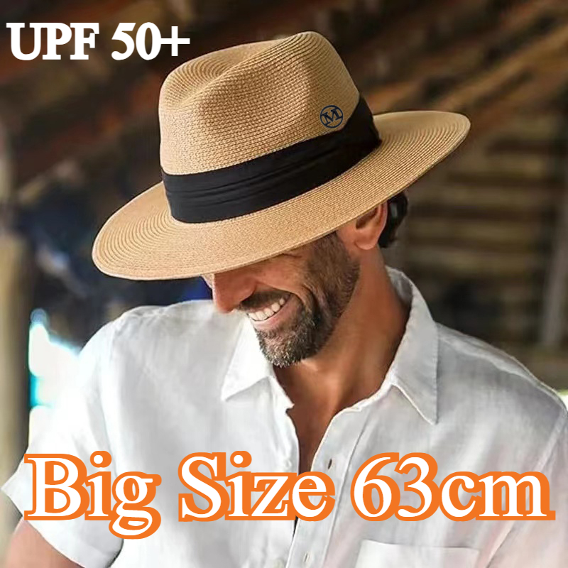 Big Size XL 63cm Travel Panama - Bucket Hat Straw บทวิจารณ์และราคา