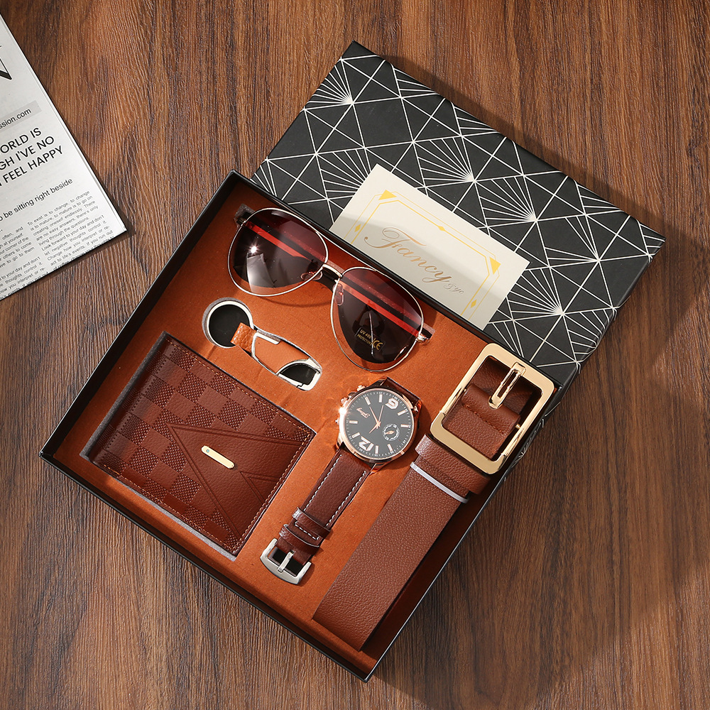 New Mens Watch Set with Gift B - Sunglass Retainer Cord บทวิจารณ์และราคา