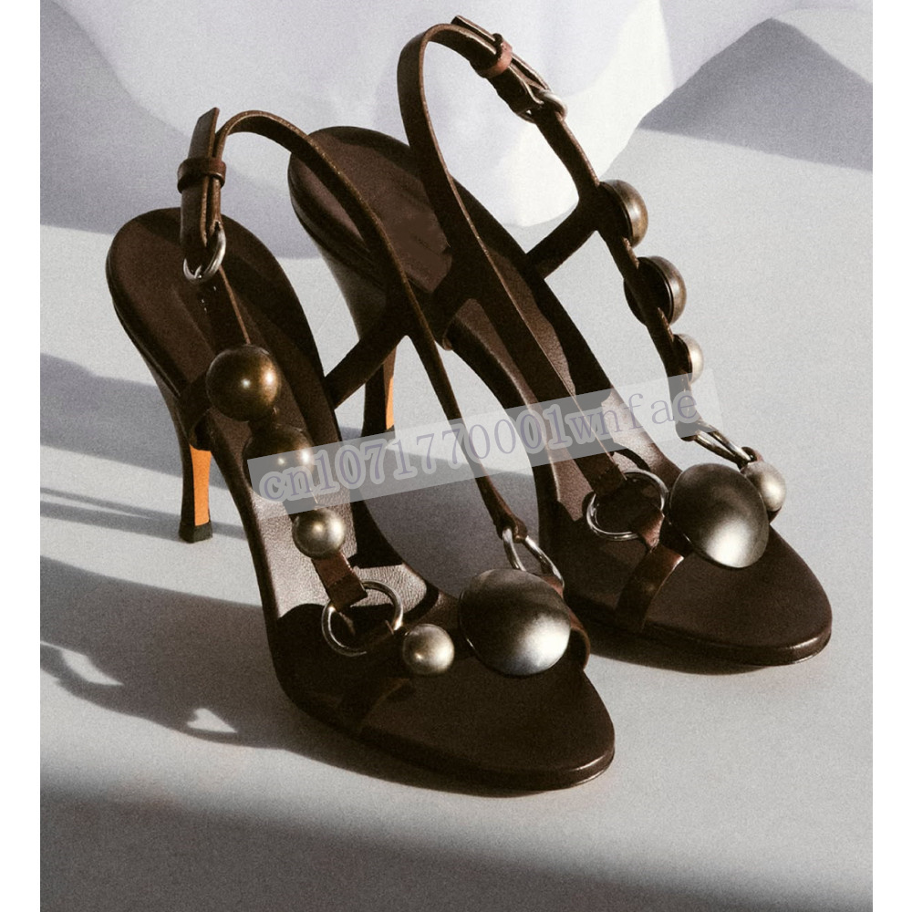 Women Brown Leather Slingback  - Casual Sandal Leather บทวิจารณ์และราคา