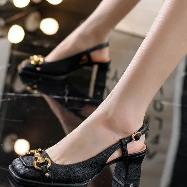 2026 New Retro Square Head Hig - Casual Sandal Leather บทวิจารณ์และราคา