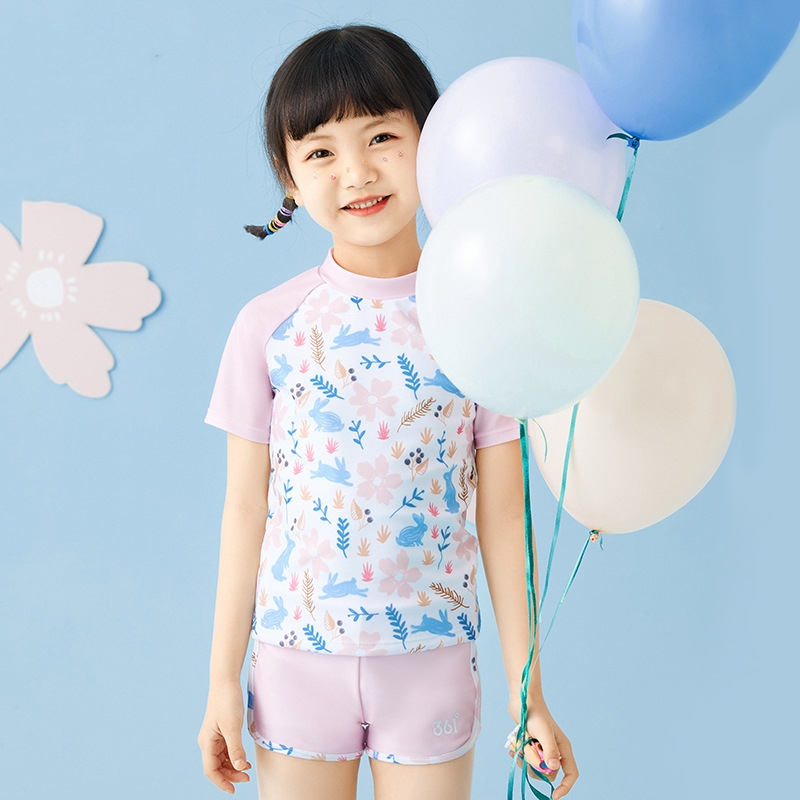 Girl Two Pieces WaterProof Spo - Swim Trunk Quick Dry บทวิจารณ์และราคา