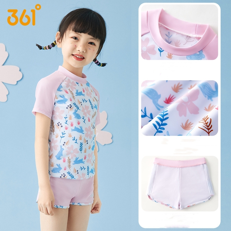 Girl Two Pieces WaterProof Spo - Swim Trunk Quick Dry บทวิจารณ์และราคา