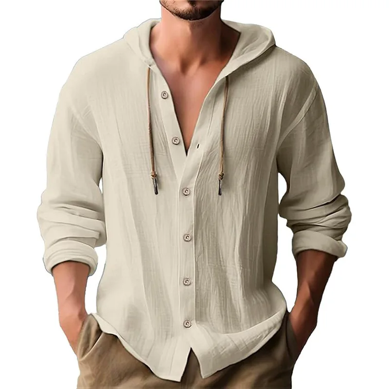 Men's solid color casual long- - Short Linen Drawstring บทวิจารณ์และราคา