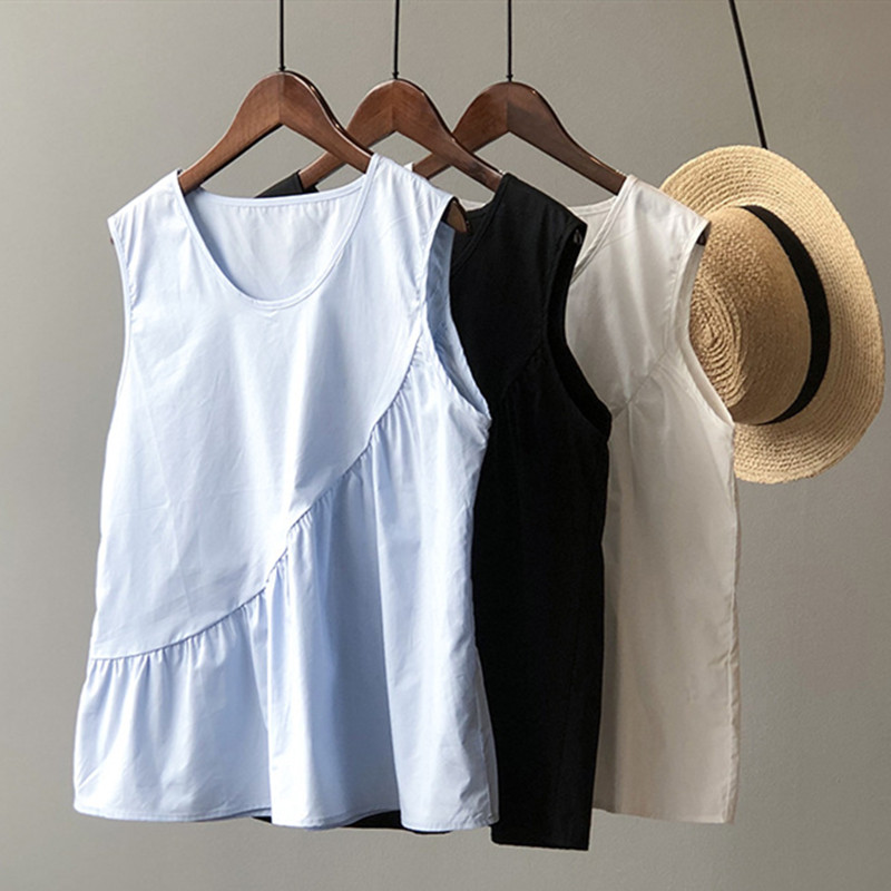 loose casual women cotton line - Shirt Camp Collar บทวิจารณ์และราคา