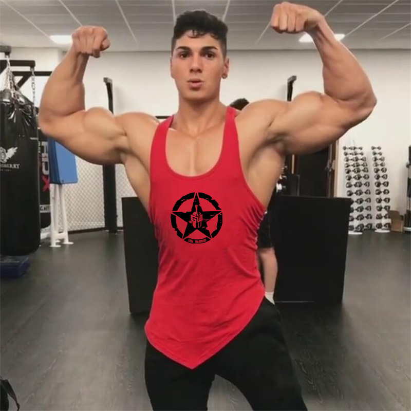 Gym Bodybuilding Muscle Shirts - Tank Top Muscle บทวิจารณ์และราคา