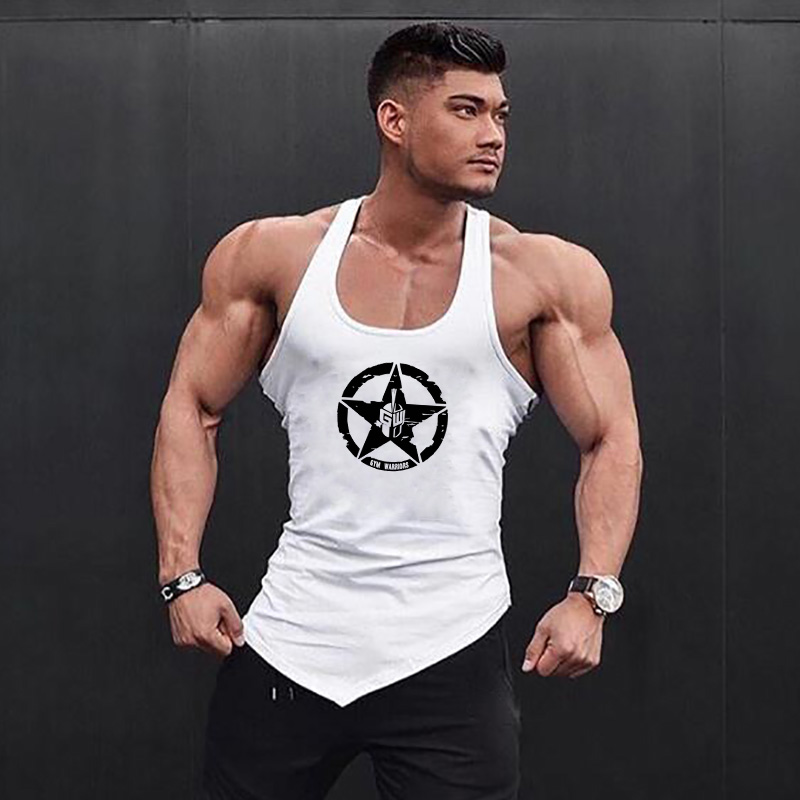 Gym Bodybuilding Muscle Shirts - Tank Top Muscle บทวิจารณ์และราคา