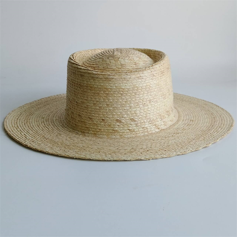 Palm leaf straw hat fedora jaz - Bucket Hat Straw บทวิจารณ์และราคา