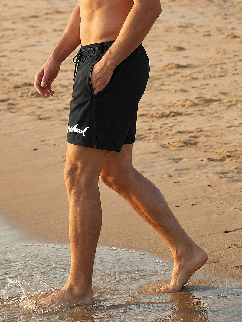 Shark Graphic Men's Board Shor - Swim Trunk Quick Dry บทวิจารณ์และราคา