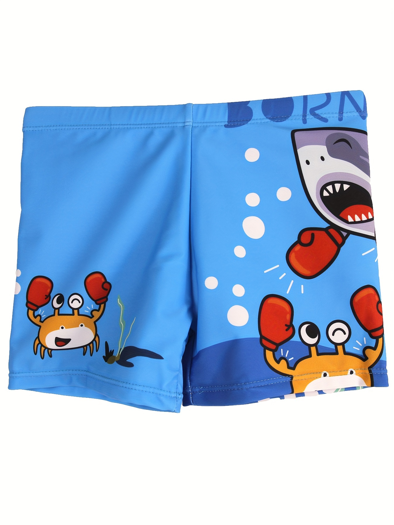 Cartoon Boxing Crab And Shark  - Swim Trunk Quick Dry บทวิจารณ์และราคา