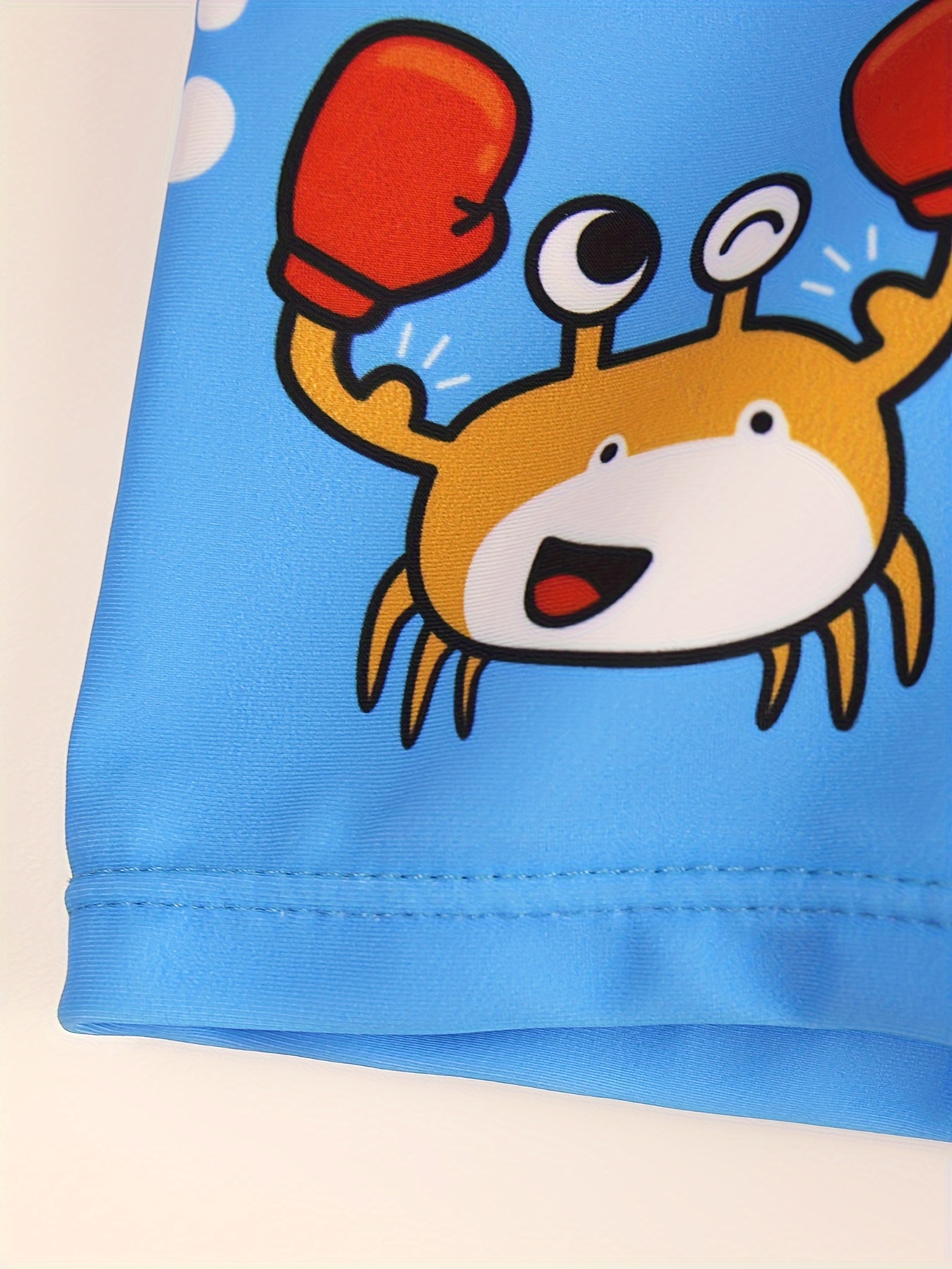 Cartoon Boxing Crab And Shark  - Swim Trunk Quick Dry บทวิจารณ์และราคา
